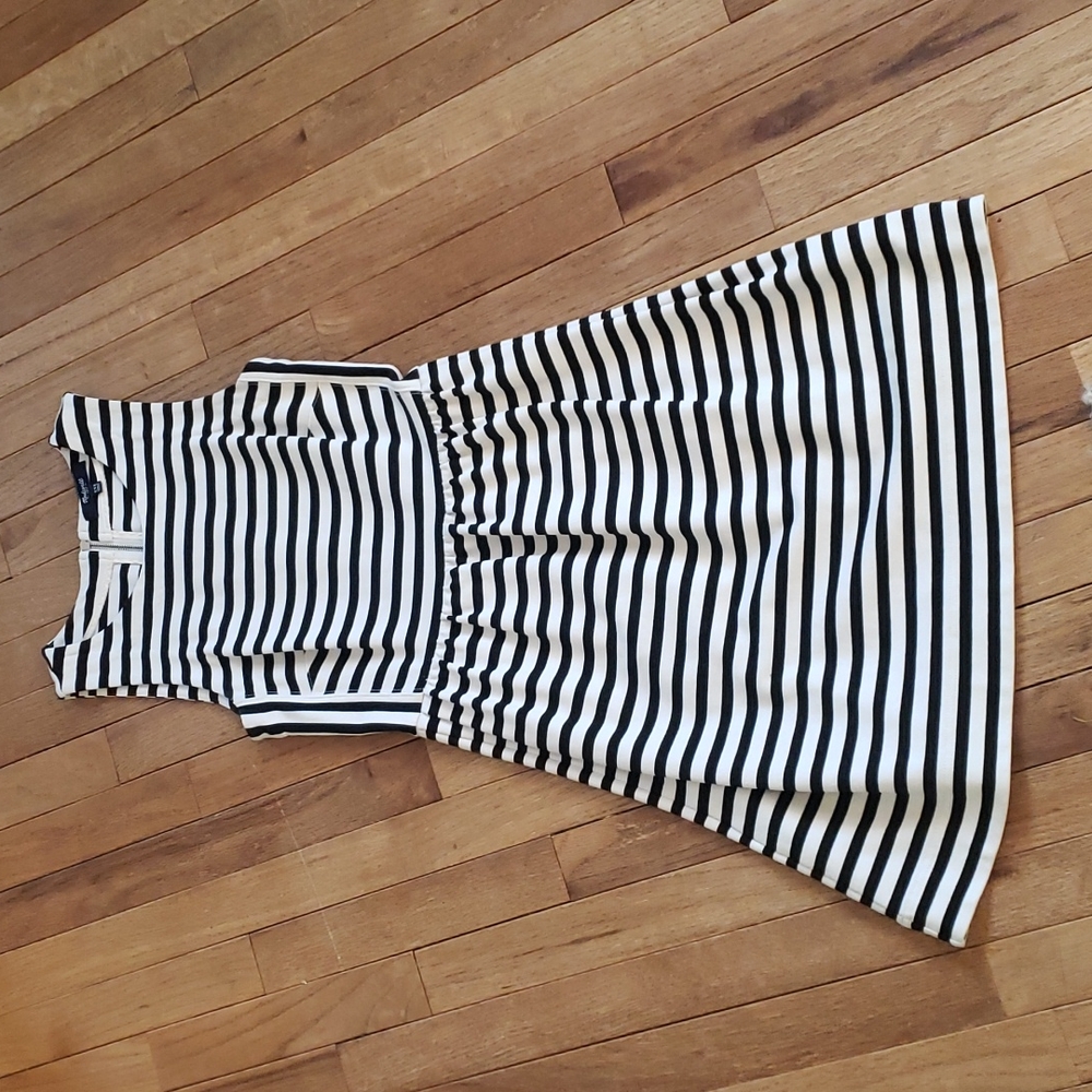 Madewell Black & white striped dress